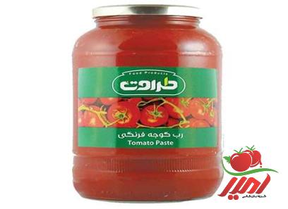 قیمت رب گوجه فرنگی طراوت + مشخصات بسته بندی عمده و ارزان